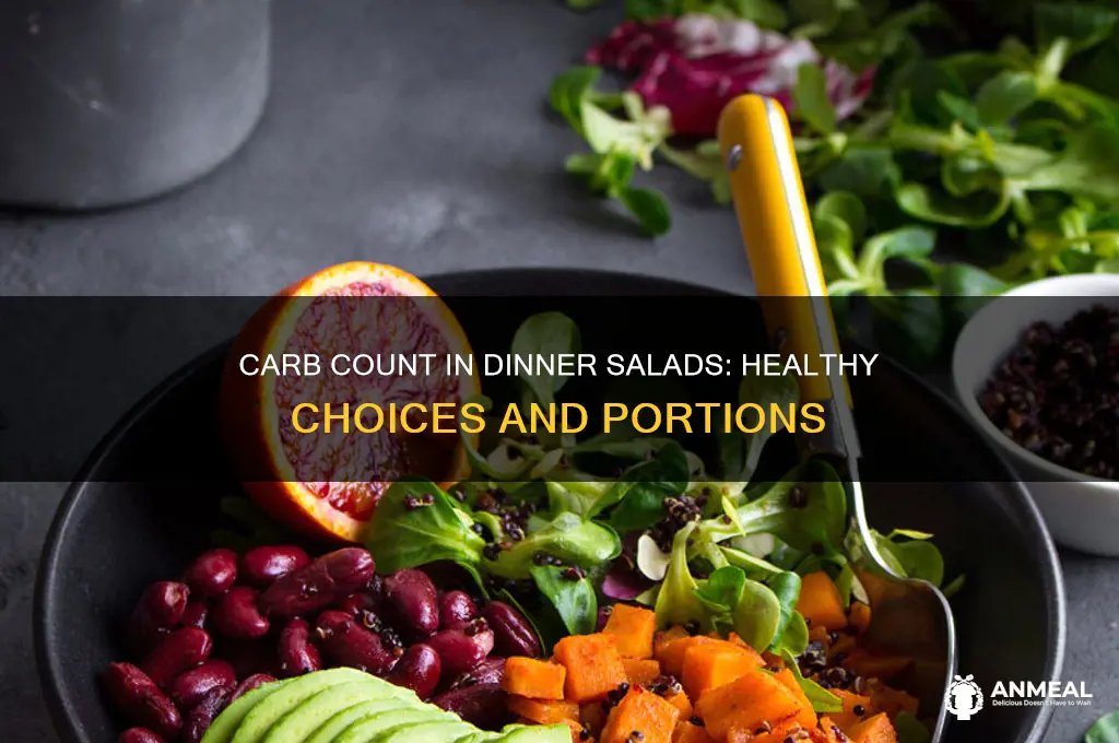 how many carbs in a dinner salad