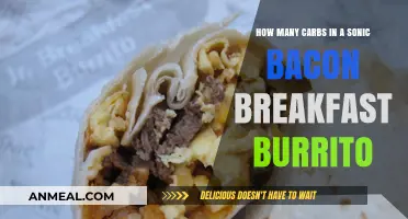Sonic's Bacon Burrito: Carb Count and Nutrition Facts