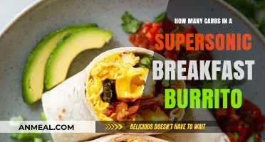 Supersonic Breakfast Burrito: Carb Count and Nutrition Facts