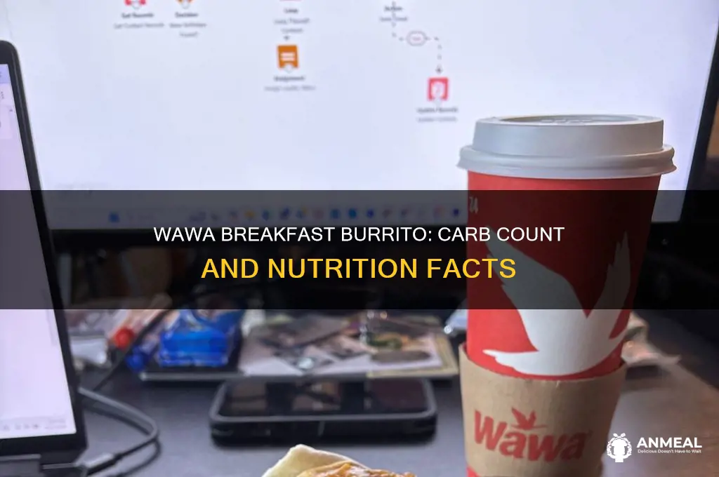 how many carbs in a wawa breakfast burrito