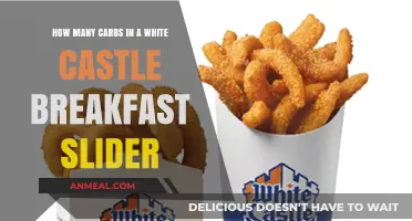 White Castle Breakfast Slider: Carb Count and Nutrition Facts
