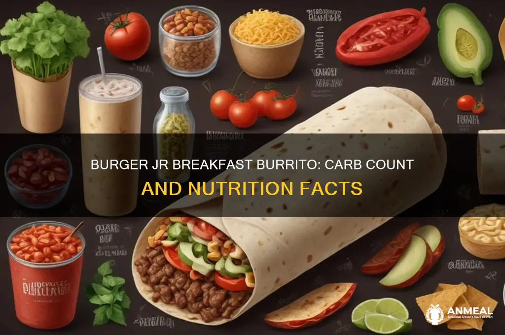 how many carbs in burger jr breakfast burrito