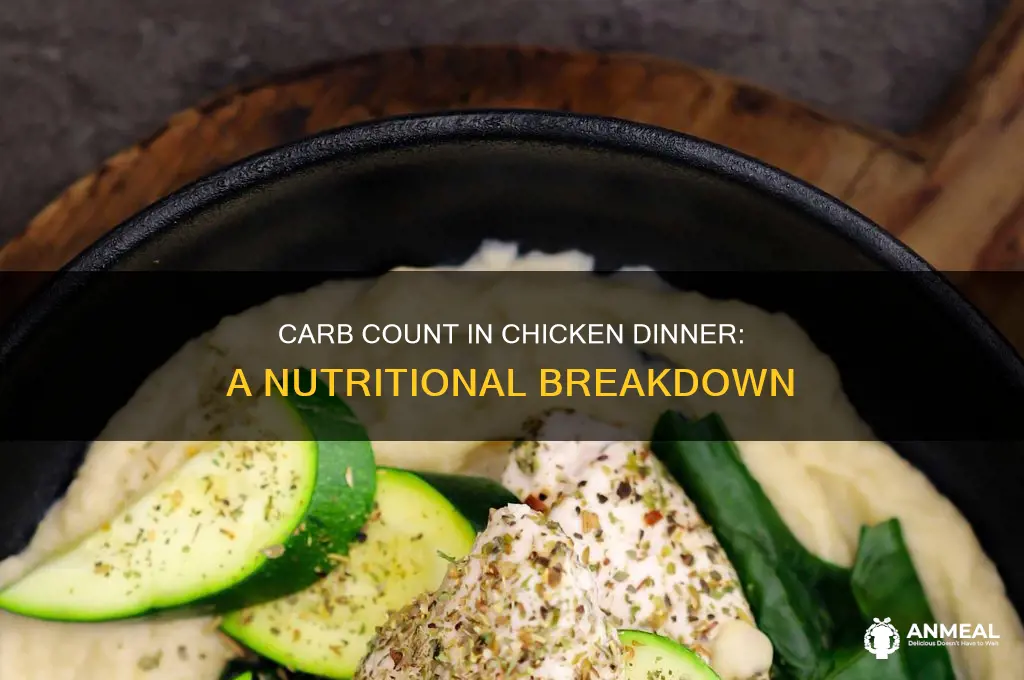 how many carbs in chicekn dinner