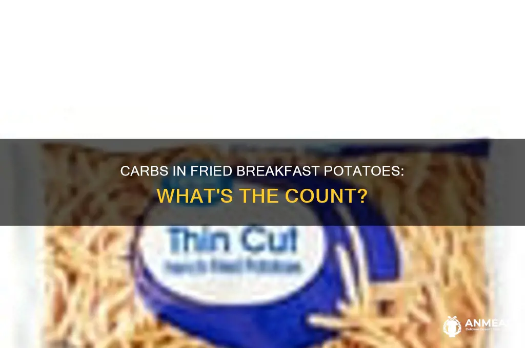 how many carbs in fried breakfast potatoes
