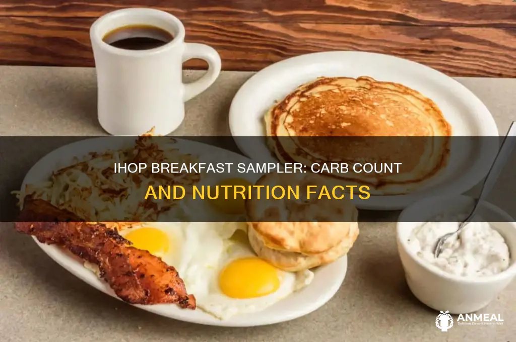 how many carbs in ihop breakfast sampler