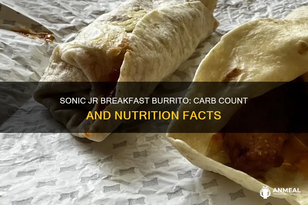 how many carbs in sonic jr breakfast burrito
