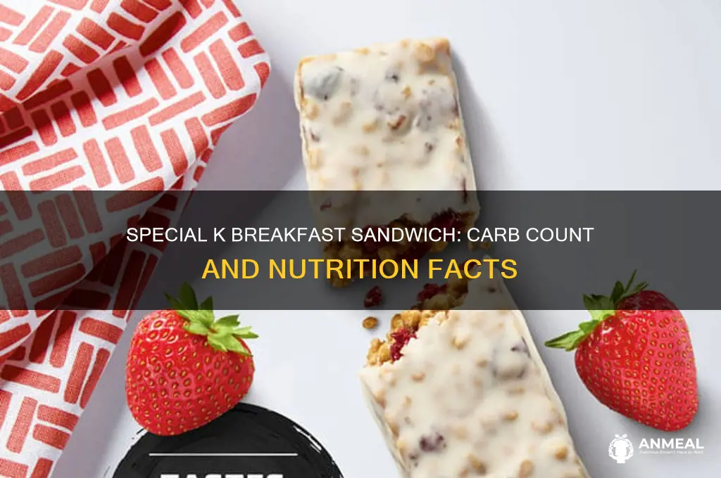 how many carbs in special k breakfast sandwich