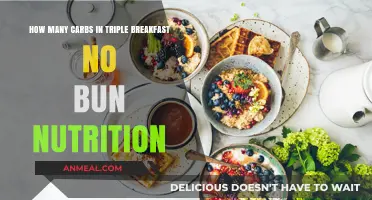 Triple Breakfast, No Bun: Carb Count and Nutrition Facts