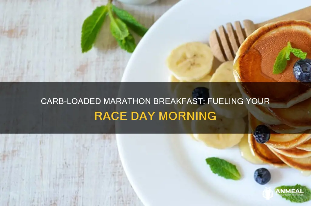 how many carbs marathon breakfast