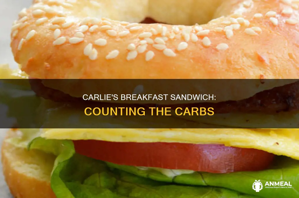 how many carlies in breakfast sandwich