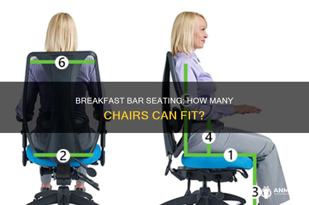 how many chairs fit an 85 inch breakfast bar