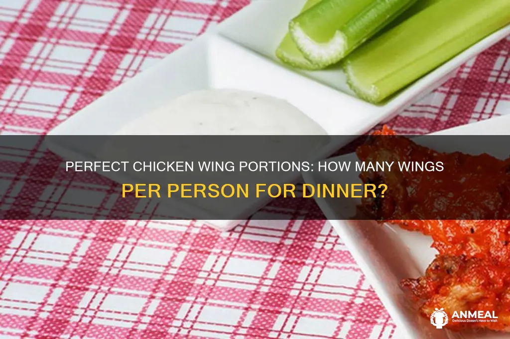 how many chicken wings per person for dinner