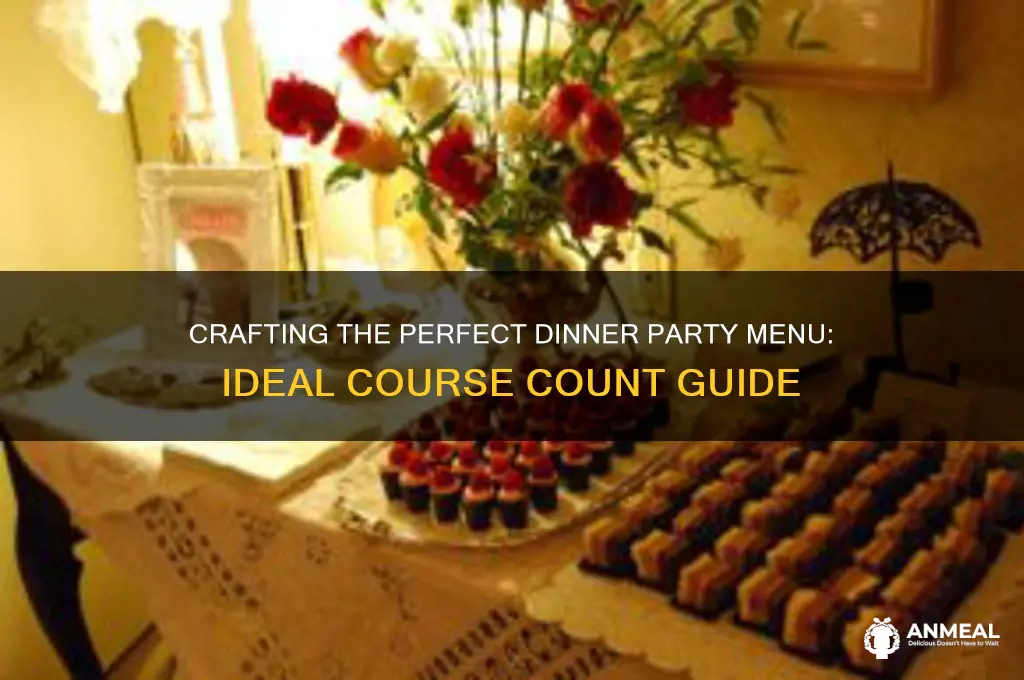 how many courses for a dinner party