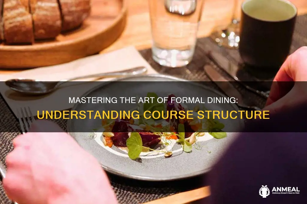 how many courses in a formal dinner