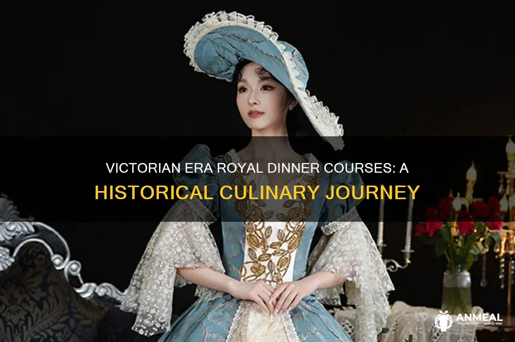 how many courses in a royal dinner victorian era
