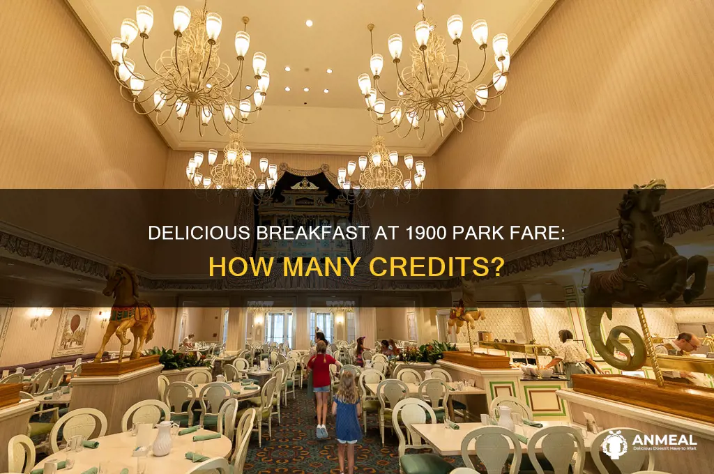 how many credits is 1900 park fare breakfast