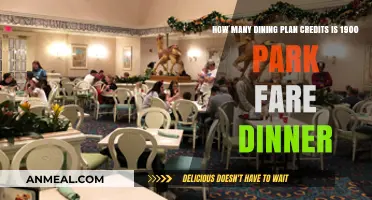 Dining Plan Credits for 1900 Park Fare Dinner Explained