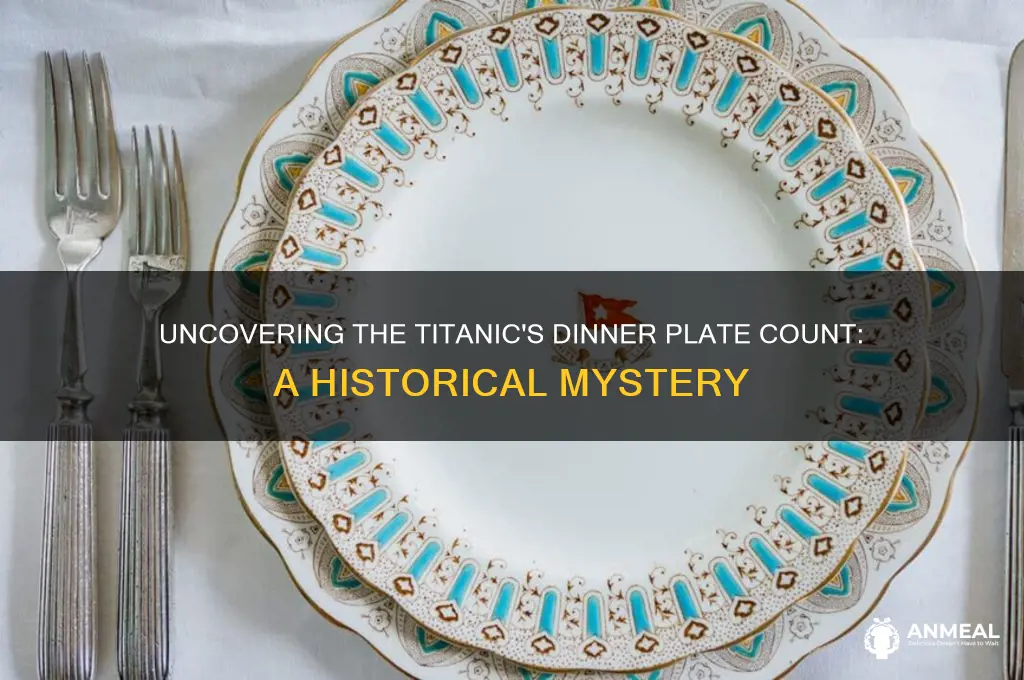 how many dinner plates were on the titani