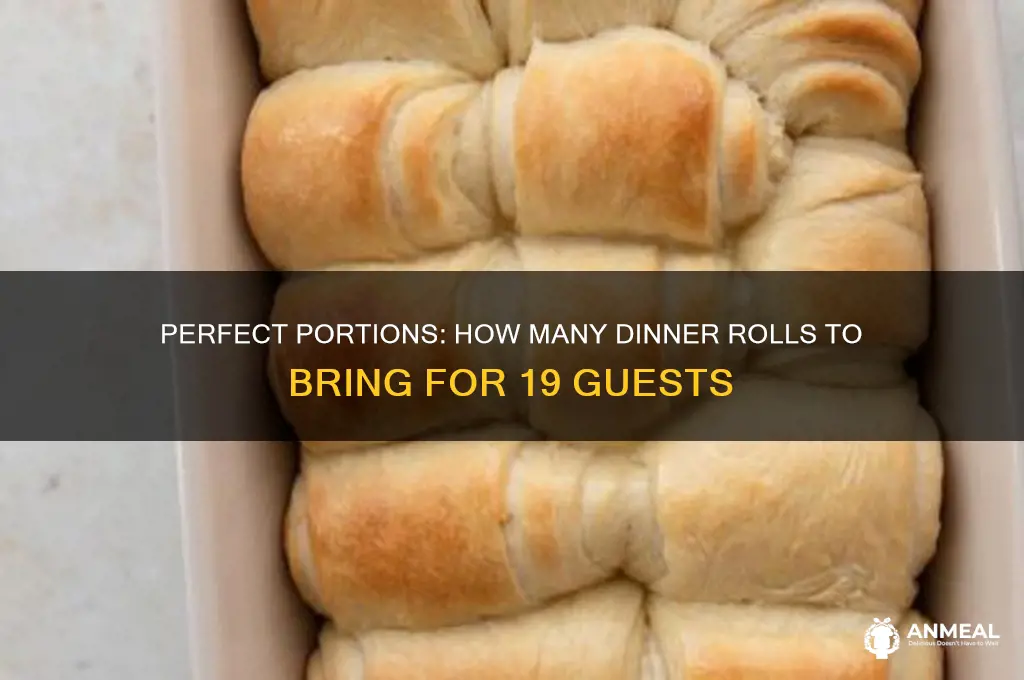 how many dinner rolls should i bring for 19 people
