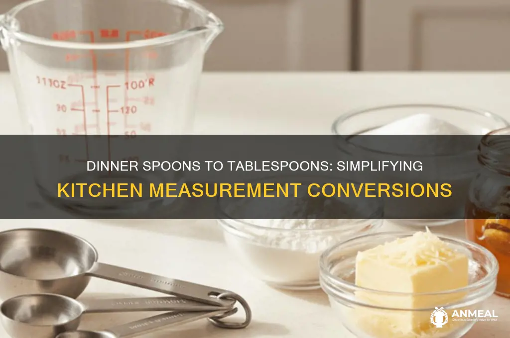how many dinner spoons in a tablespoon