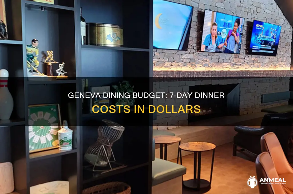 how many dollars for dinner in geneva 7 days