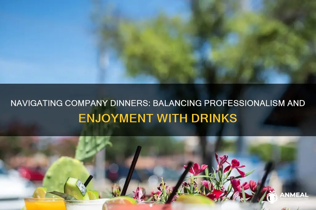 how many drinks to have at a company dinner
