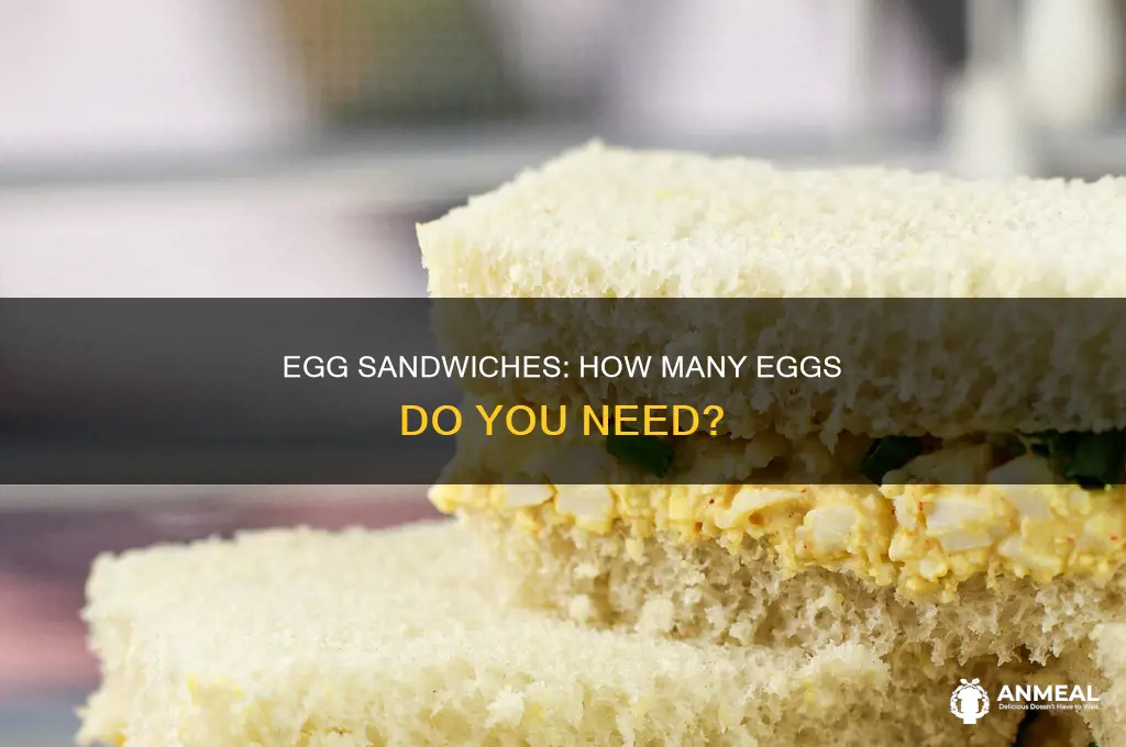 how many eggs does you use for egg breakfast sandwich
