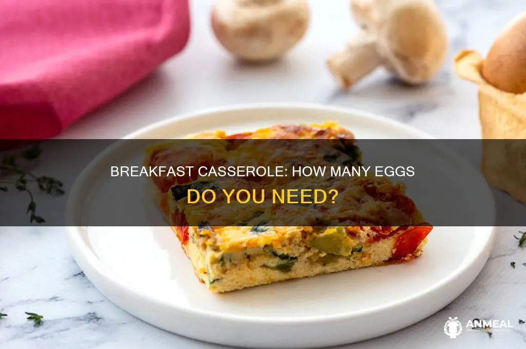 how many eggs for a breakfast casserole