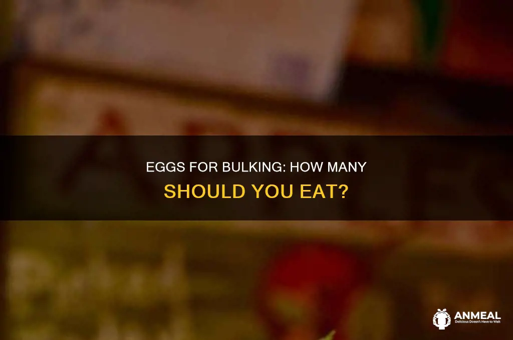 how many eggs for breakfast when bulking