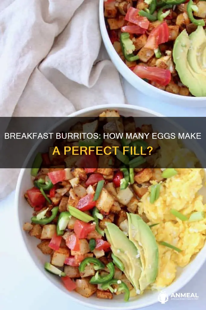 how many eggs in a breakfast burrito