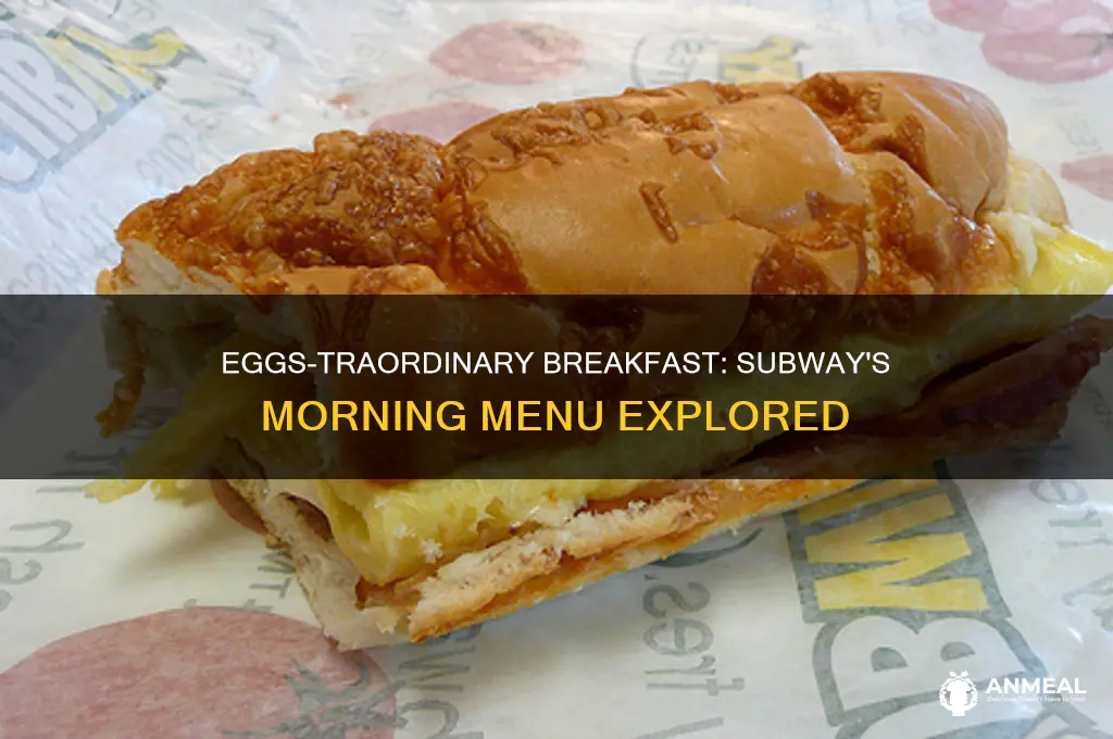 how many eggs in subway breakfast