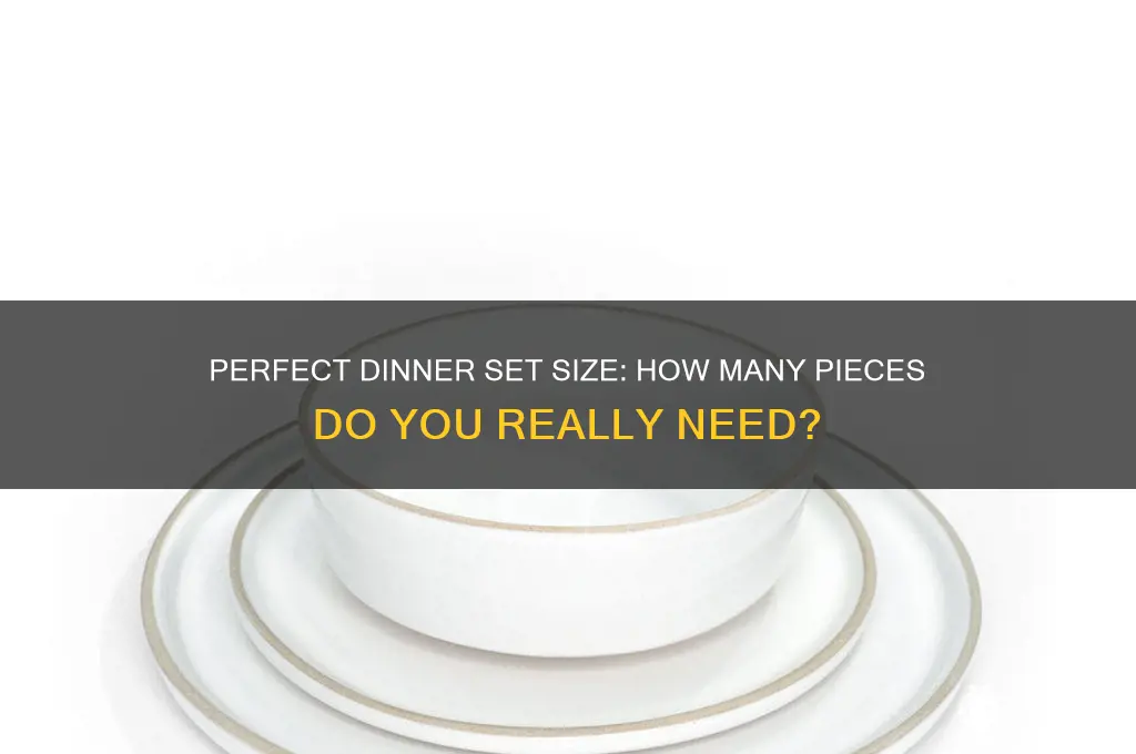 how many for a complete dinner set
