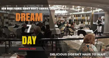 Carnival Dream 7-Day Cruise: Formal Dinner Nights Explained
