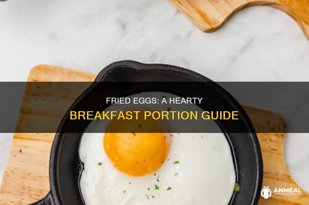how many fried eggs for breakfast