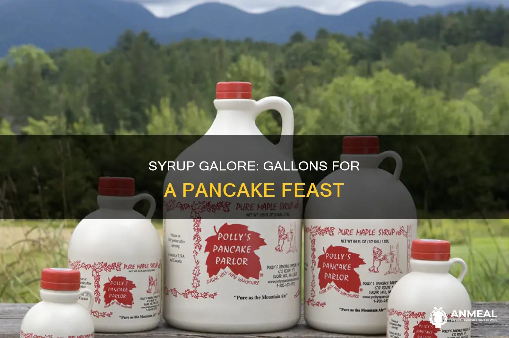how many gallons of syrup for pancake breakfast