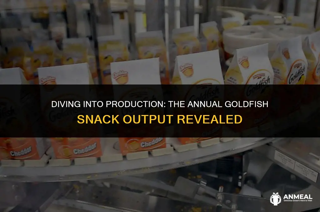 how many goldfish snacks do they make a year