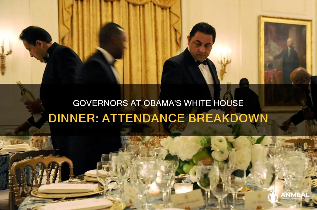 how many governors attended obama wh dinner