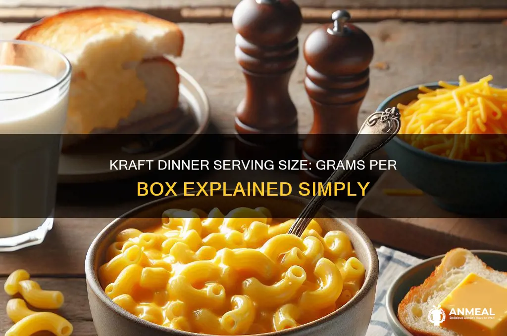 how many grams in kraft dinner