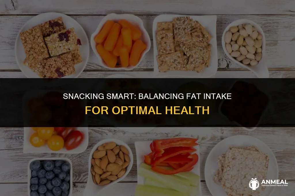 how many grams of fat should you eat in snacks
