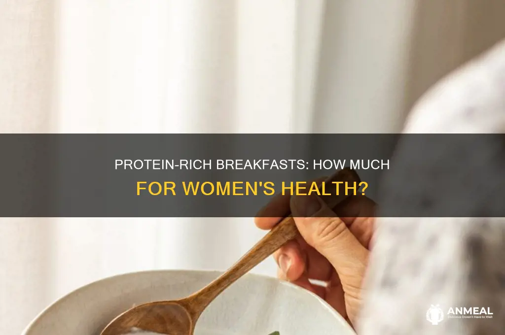 how many grams of protein for breakfast women