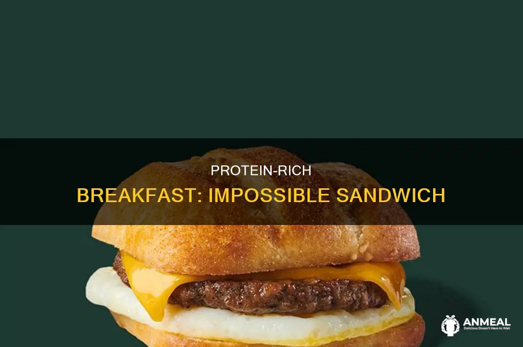 how many grams of protein in impossible breakfast sandwich