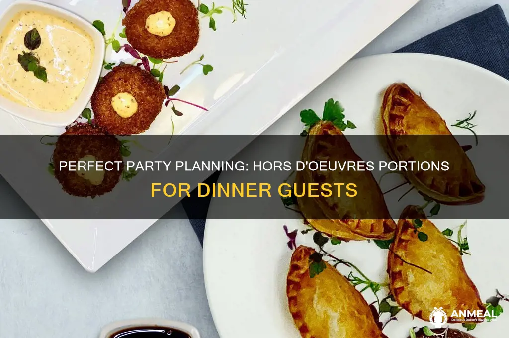 how many hors dourves per person dinner