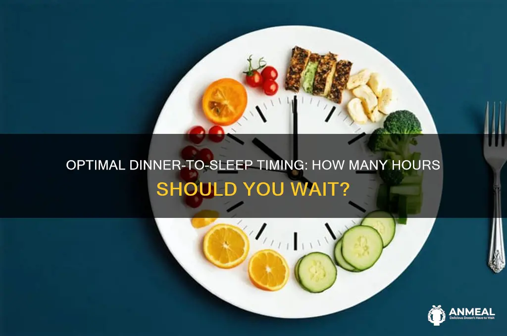 how many hours between dinner and sleep
