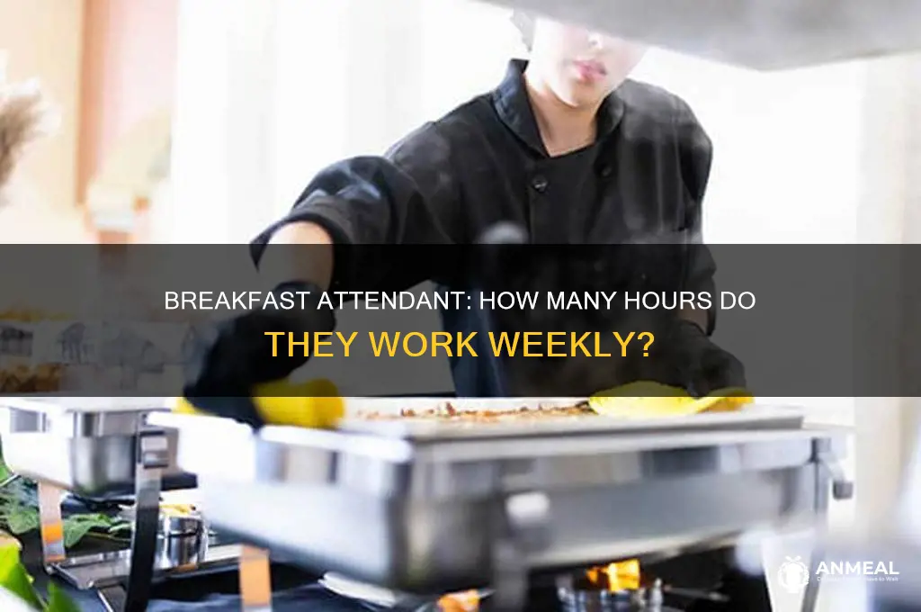 how many hours per week breakfast attendant hotel