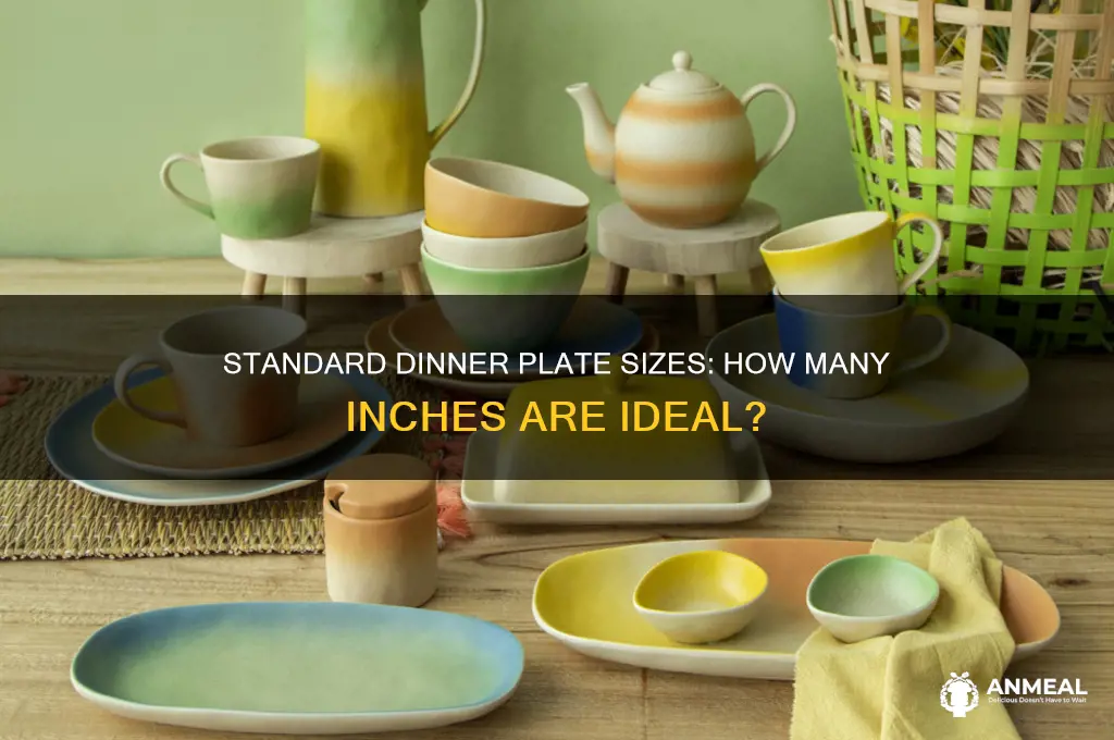 how many inches are dinner plates