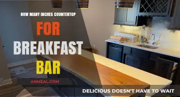 Countertop Breakfast Bar: How Many Inches Are Needed?