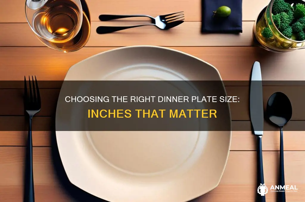 how many inches dinner plate