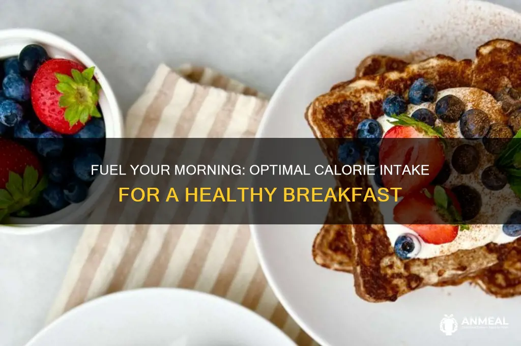 how many kcal for breakfast