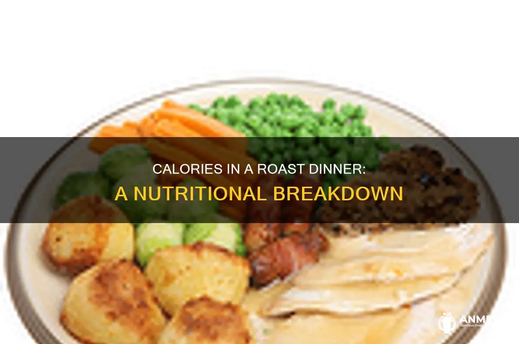 how many kcal in a roast dinner