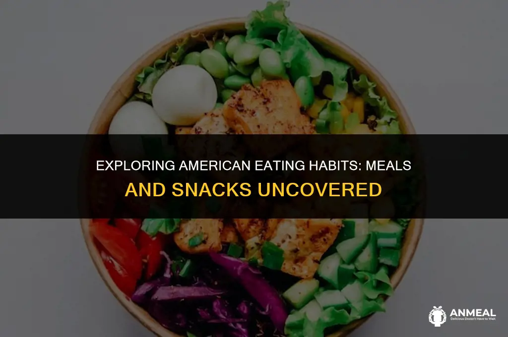 how many meals and snacks does the average american eat
